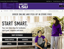 Tablet Screenshot of lsu.bncollege.com