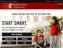 Tablet Screenshot of pittstate.bncollege.com