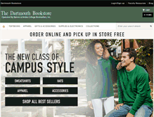 Tablet Screenshot of dartmouthbooks.bncollege.com