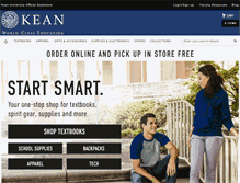 Tablet Screenshot of kean.bncollege.com