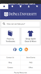 Mobile Screenshot of depaul-lincolnpark.bncollege.com