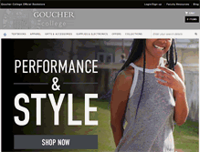Tablet Screenshot of goucher.bncollege.com