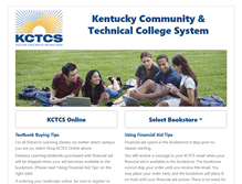 Tablet Screenshot of kctcs.bncollege.com