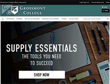 Tablet Screenshot of grossmont.bncollege.com